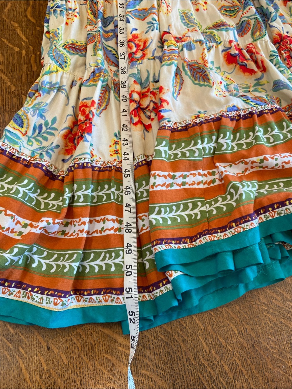 SOFT SURROUNDINGS MULTICOLOR CREW SHORT SLEEVE TSHIRT TIERED KARA MAXI DRESS - Picture 14 of 14